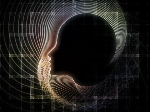 Conceptual Soul Geometry 스톡 일러스트