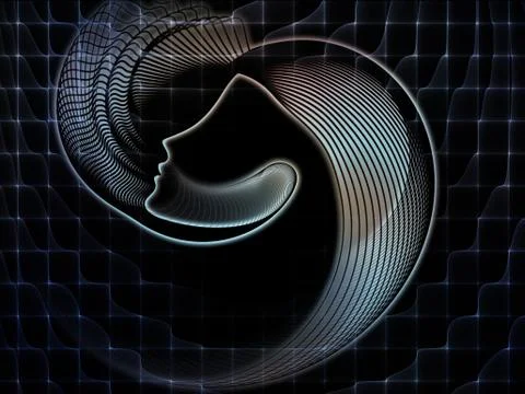 Conceptual Soul Geometry Illustrazione stock