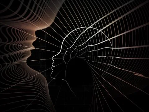 Conceptual Soul Geometry Illustrazione stock
