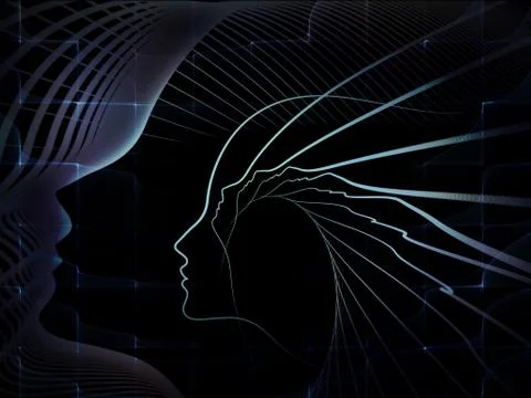 Conceptual Soul Geometry Illustrazione stock