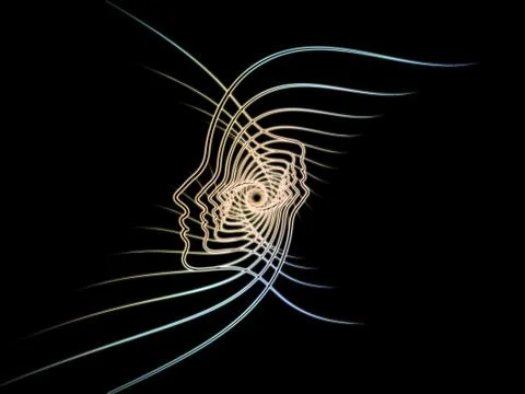 Conceptual Soul Geometry 스톡 일러스트