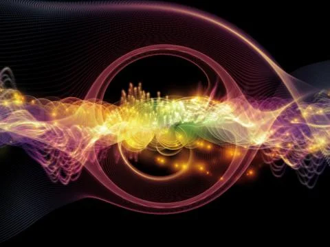 Conceptual Sound Wave Stock Illustration