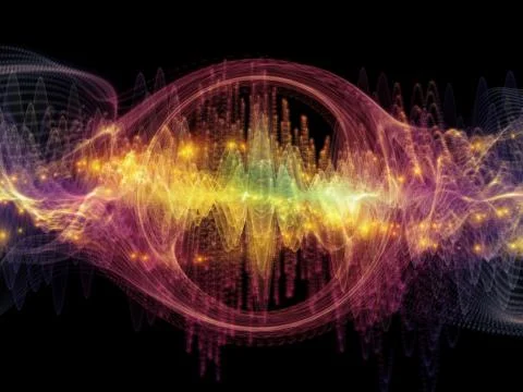 Conceptual Sound Wave Stock Illustration