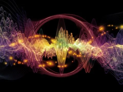 Conceptual Sound Wave Stock Illustration