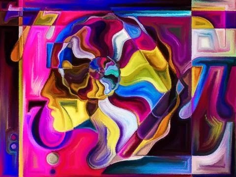 Conceptual Space Division Stock Illustration