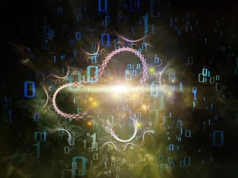 Conceptual Space Geometry Illustrazione stock