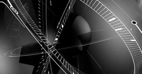 Conceptual sphere Stock Illustration