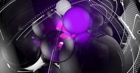 Conceptual sphere Stock Illustration