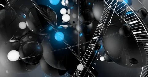 Conceptual spheres Stock Illustration