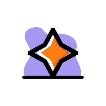 Conceptual Star Icon Design Vector Illustration Stock Illustration