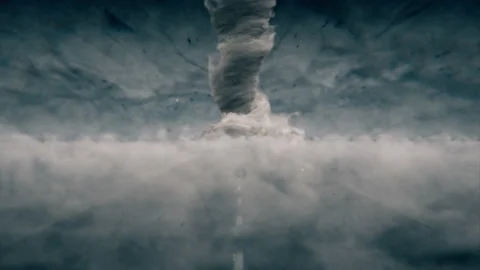 Conceptual stylized storm looping video ... | Stock Video | Pond5