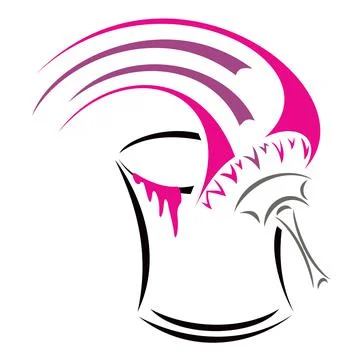 Conceptual symbol for painter Stock Illustration