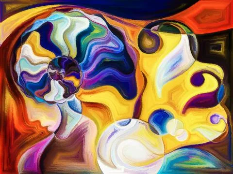 Conceptual Tangents Illustrazione stock