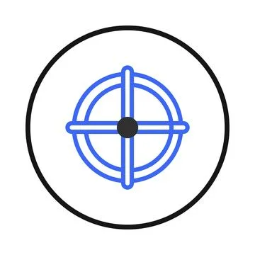 Conceptual target design showcasing precision accuracy focus and direction .. Stock Illustration
