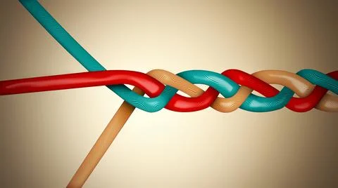 Conceptual teamwork abstract background Stock Illustration