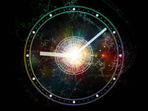 Conceptual Temporal Realm Stock Illustration