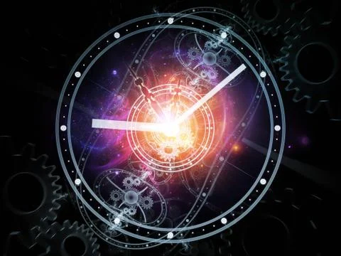 Conceptual Temporal Realm Stock Illustration