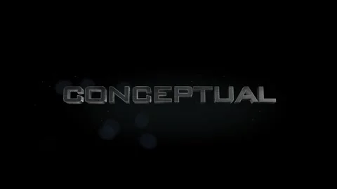 Conceptual title metal text on black alpha channel background Stock Footage 295906348