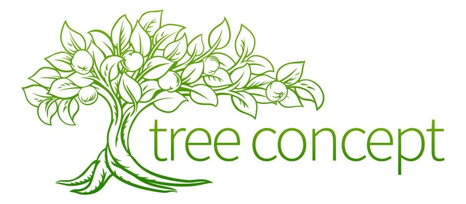 Conceptual Tree Icon Illustrazione stock