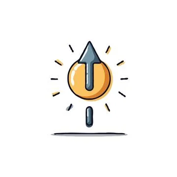 Conceptual vector illustration symbolizing progress, advancement, and direc.. Ilustración de archivo