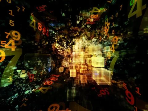 Conceptual Virtual Space 스톡 일러스트