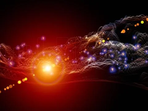 Conceptual Virtual World 스톡 일러스트