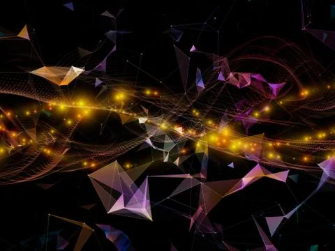 Conceptual Virtual World Illustrazione stock