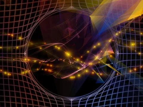 Conceptual Virtual World 库存插图