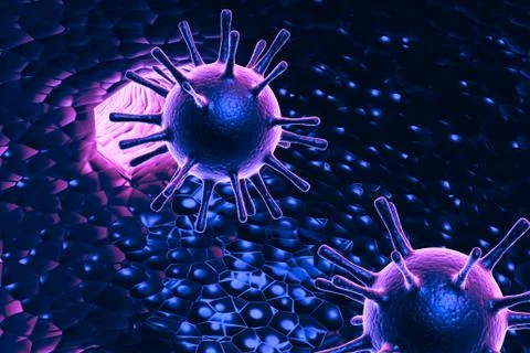 Conceptual virus illustration Stock Illustration