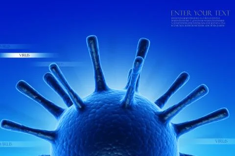 Conceptual virus illustration Stock Illustration