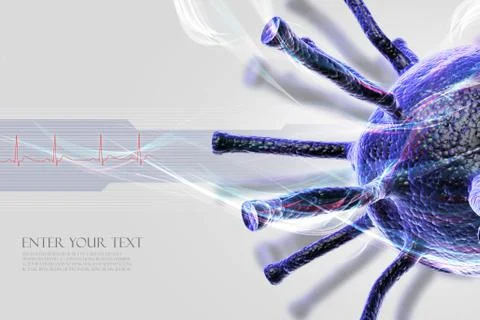 Conceptual virus illustration Stock Illustration