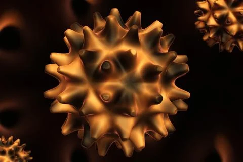 Conceptual virus illustration. Illustrazione stock