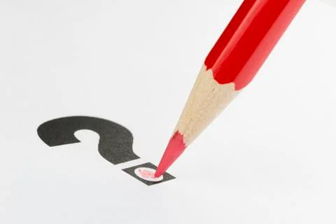 Conceptual visualization of doubt at voting. Stock Photos