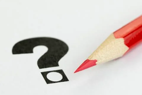 Conceptual visualization of doubt at voting. Stock Photos