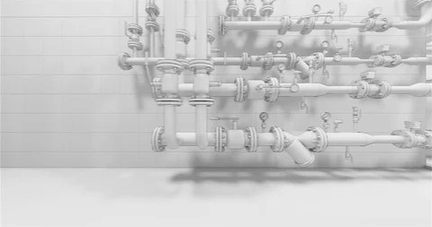 Conceptual visualization of drawing style of utilities at BIM technology 库存影片 116787600