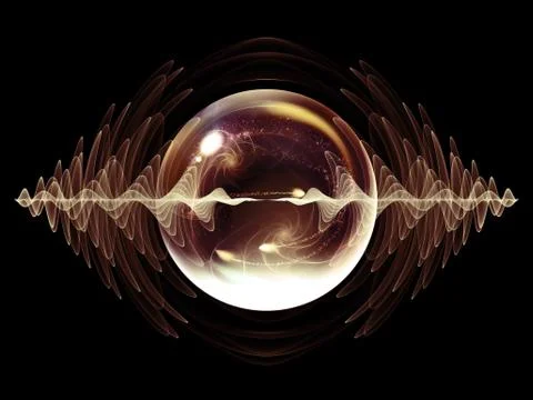 Conceptual Wave Particle Stock Illustration