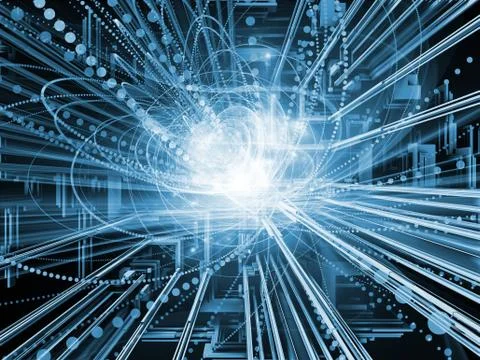 Conceptual Wave Particle イラスト素材