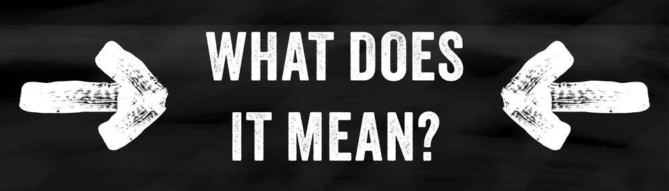 Conceptual what does it mean question symbol Stock Illustration