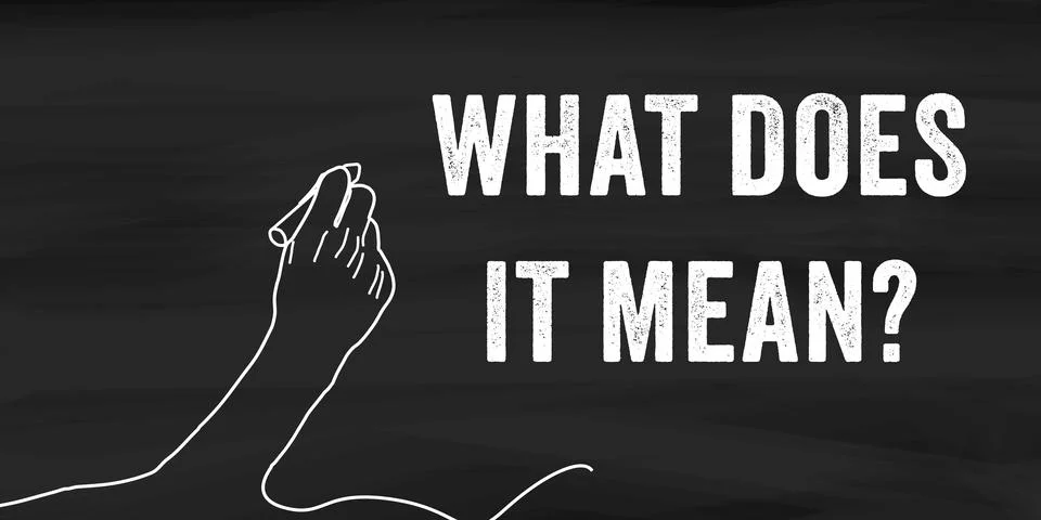 Conceptual what does it mean question symbol Stock Illustration