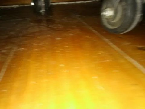 Conceptual wood pattern with different elements  with shadows and light Foto stock