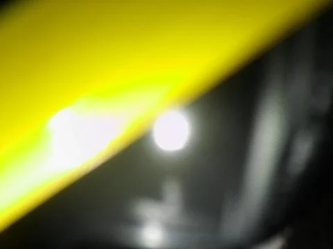 Conceptual yellow beige pattern with different elements  with shadows and lig Stock Photos