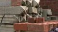 Concerete pillars and bricks HD Footage