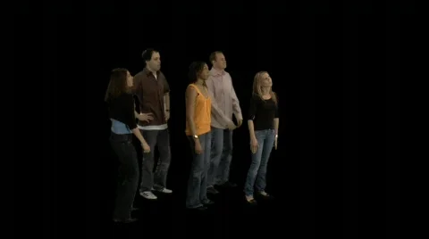 Concert Audience at Angle Stock Footage 78663