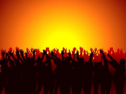 Concert Audience Stock Illustration
