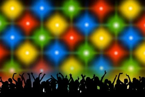 Concert audience Stock Illustration