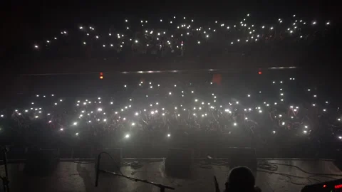 Concert audience Lights Stock Footage 172040506