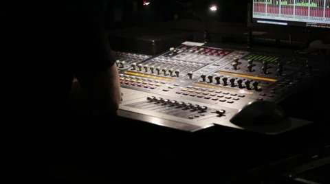 Concert Audio Panel Stock Footage 52723702