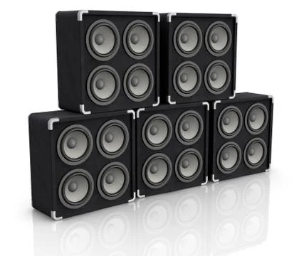 Concert audio speaker Illustrazione stock
