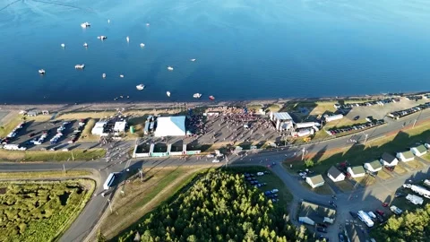 Concert on the Beach: Charlo, NB Stock Footage 338358197