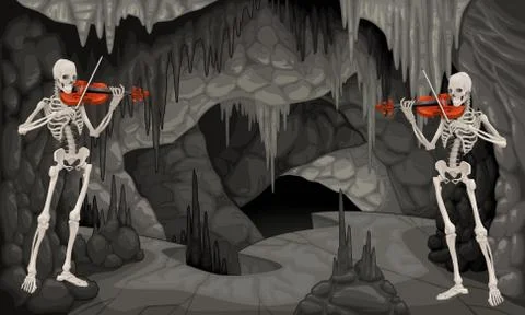 Concert the cavern. Stock-Illustration